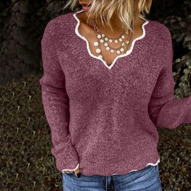 Women's elegant soft knit sweater