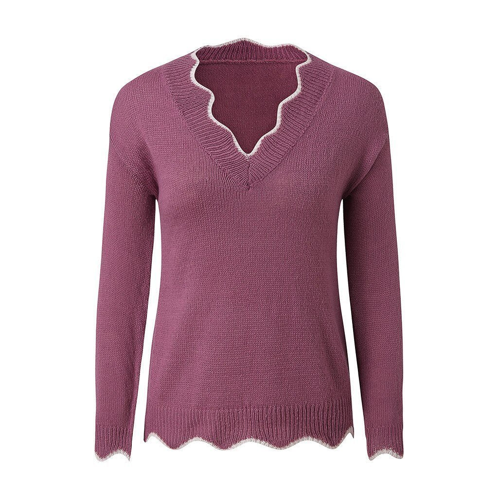 Women's elegant soft knit sweater