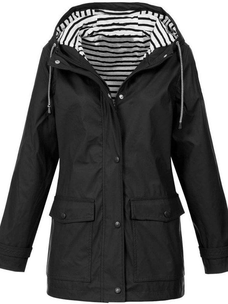 Waterproof and windproof jacket for women