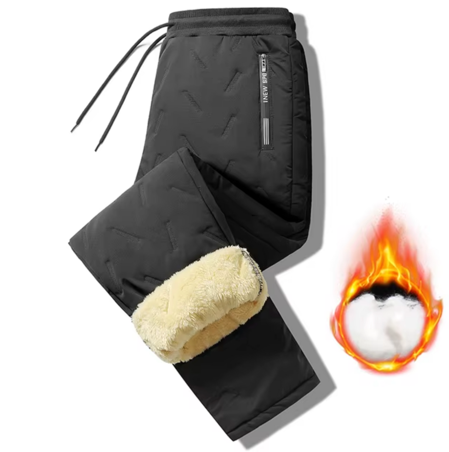 Women's trousers with fleece lining