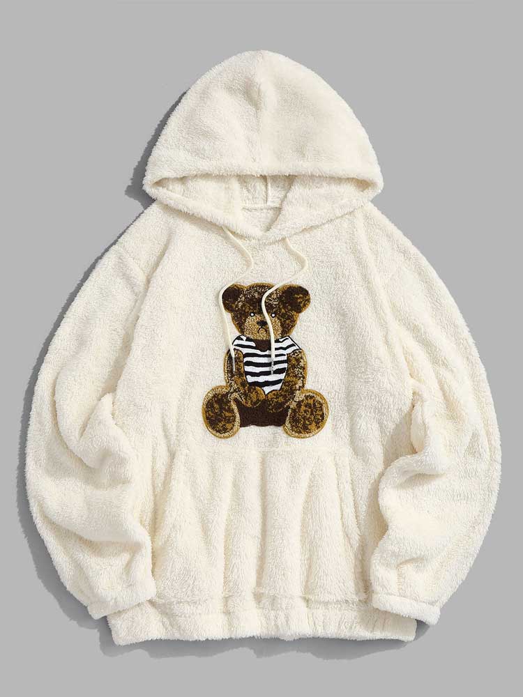 Women's jacket with teddy bear embroidery