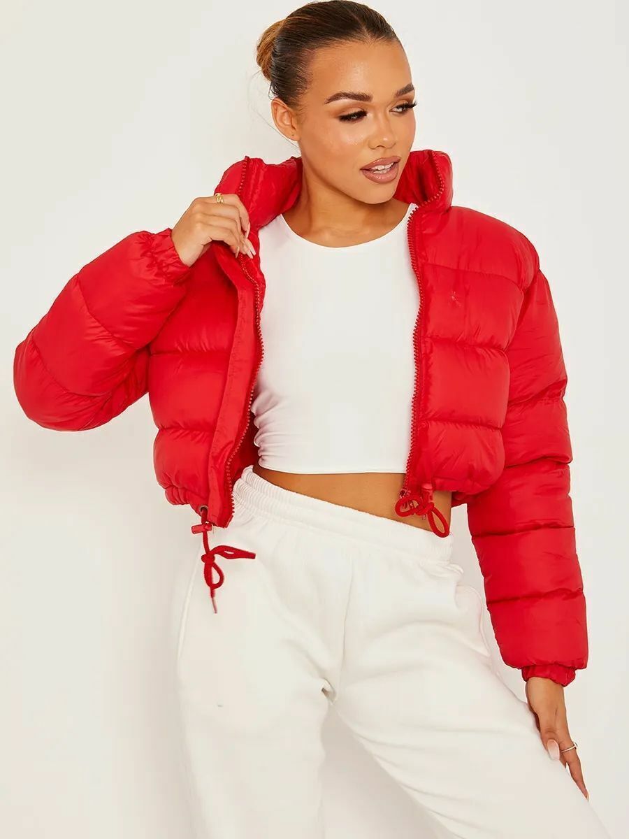 Women's cropped puffer jacket