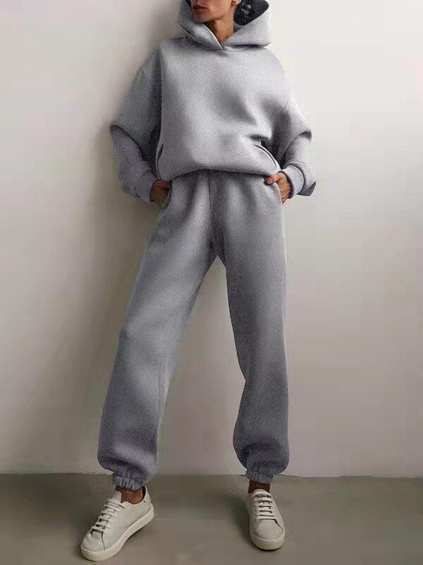 Women's Hoodie Sweatpants Set - Oversized Fit - Soft Fleece Lounge Wear