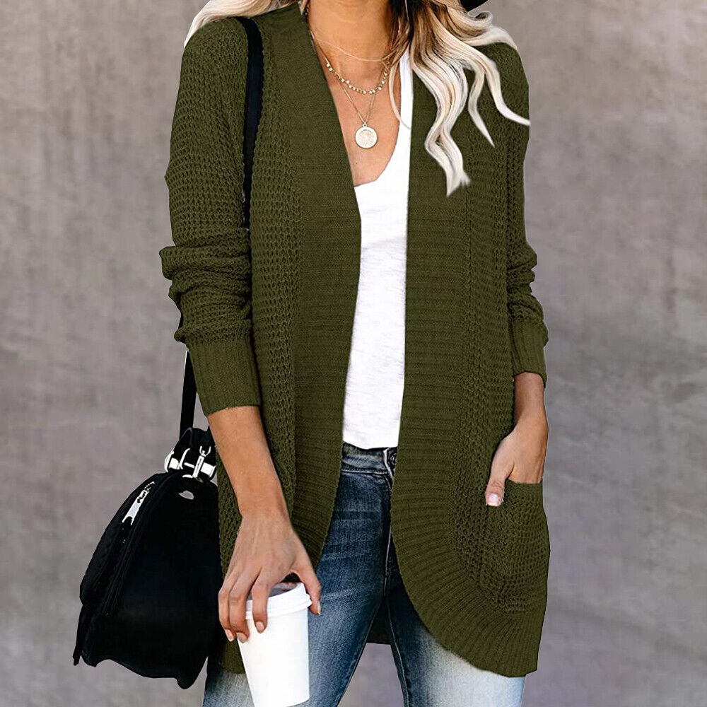 Winter knitted cardigan long sleeve for Women