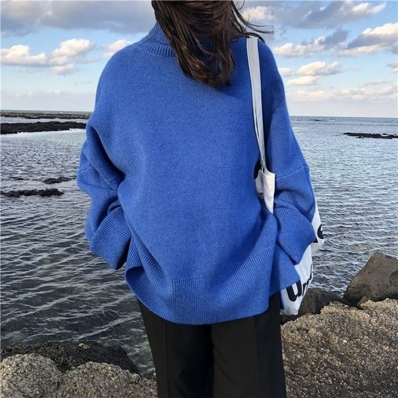 Women's cozy colneck sweater