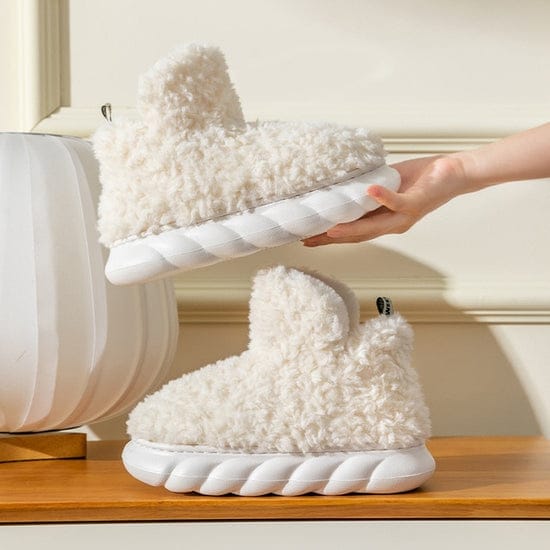 Women's winter non-slip plush slippers