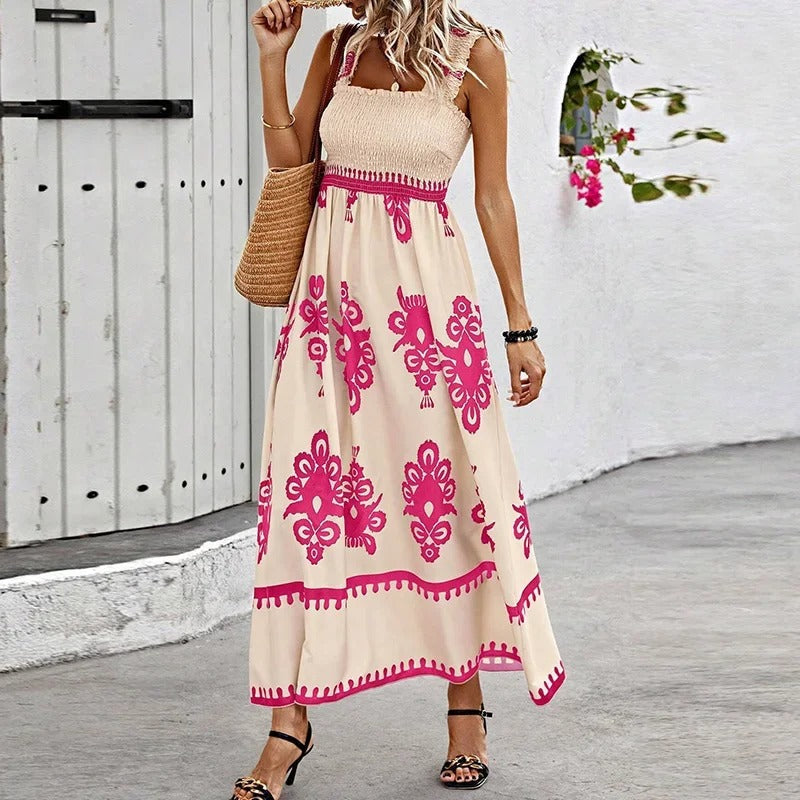 Sleeveless Square Neck Dress for Women