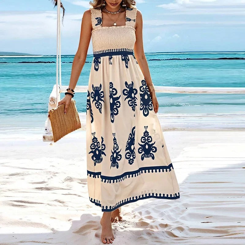 Sleeveless Square Neck Dress for Women