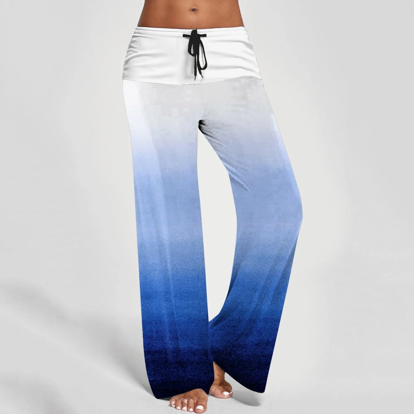 Women's casual printed street fashion straight pants