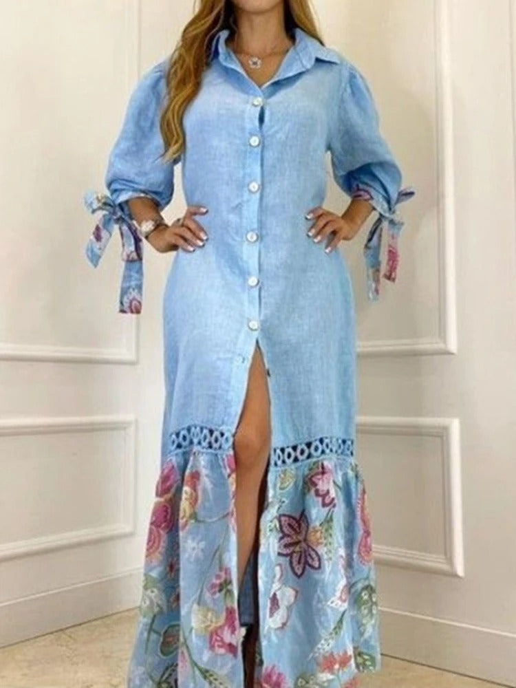 Women's Summer Lantern Sleeve Dress