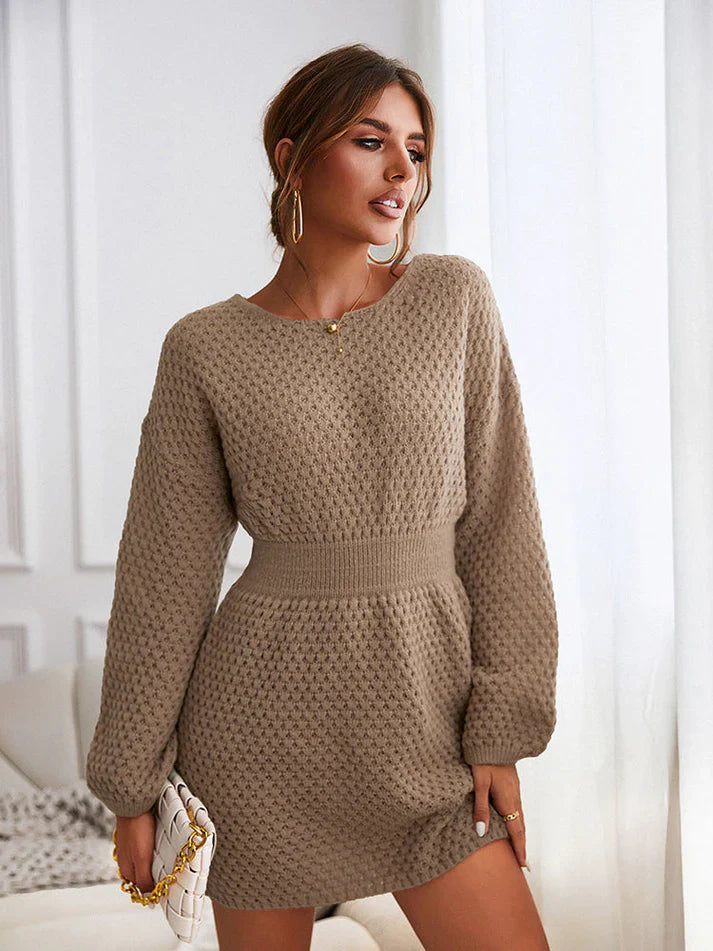 Women's knitted mini dress
