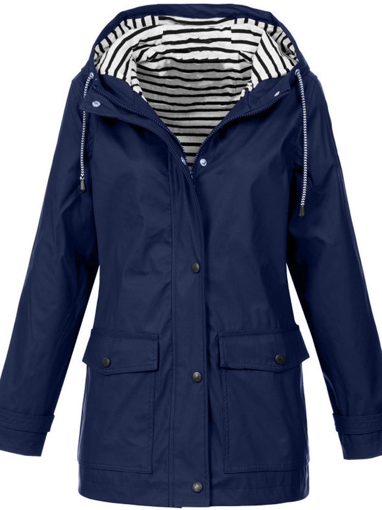 Waterproof and windproof jacket for women
