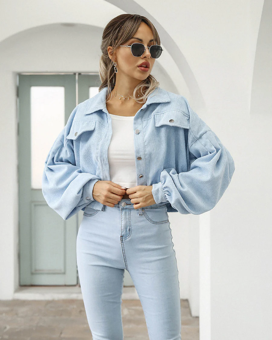 Stylish cropped jacket for women