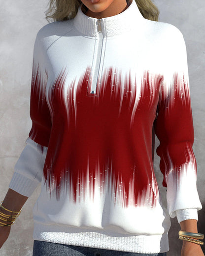 Women's half turtle neck sweatshirt