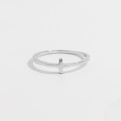 Sterling Silver Cross Ring