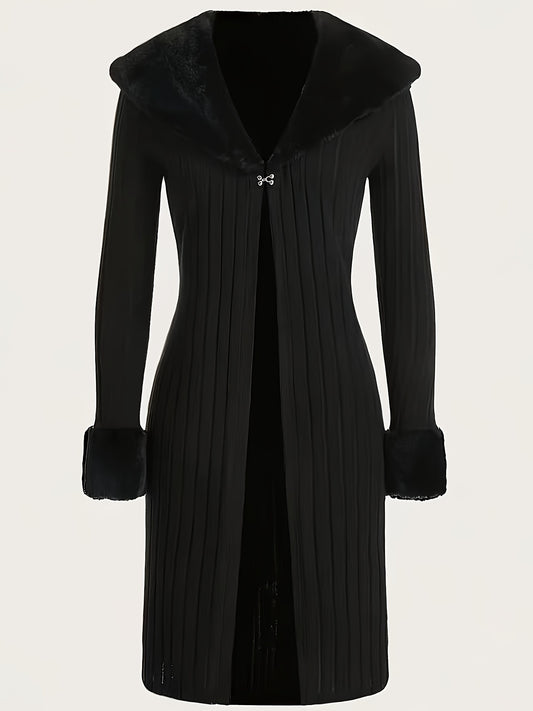 Slim Fit Knitted Solid Color Cardigan Sweater