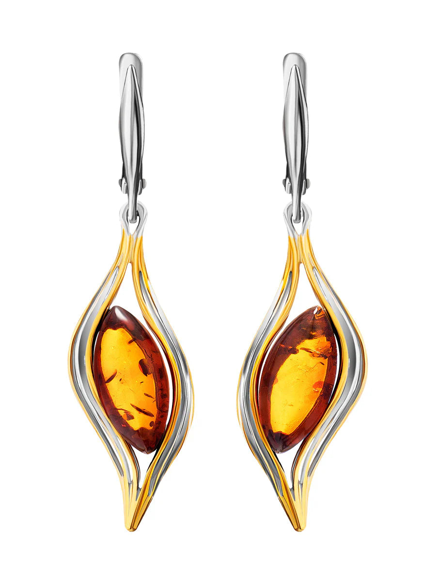 Fire stone earrings