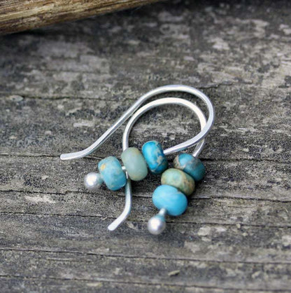 Turquoise beaded earrings