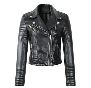 Amelia - Elegant leather jacket for women