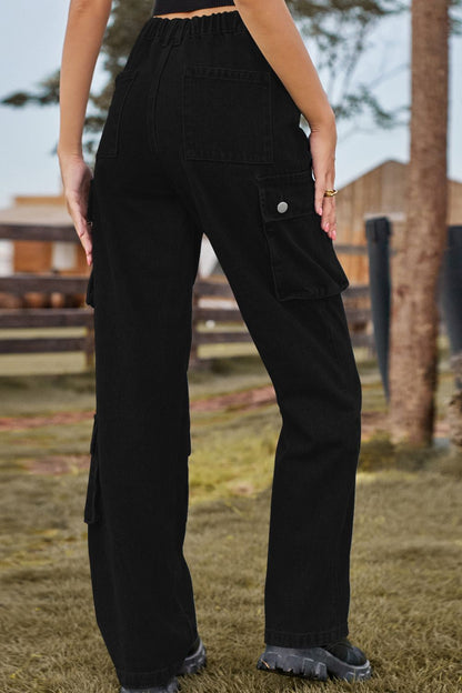 Jade - loose fit long jeans with pockets