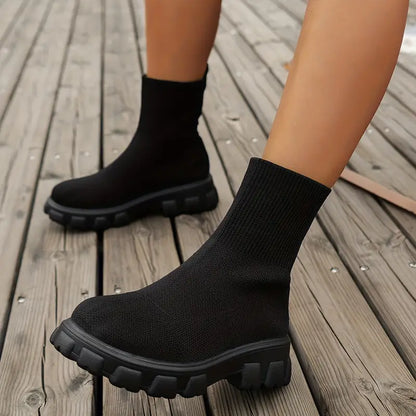 Women's winter boots with wedge sole