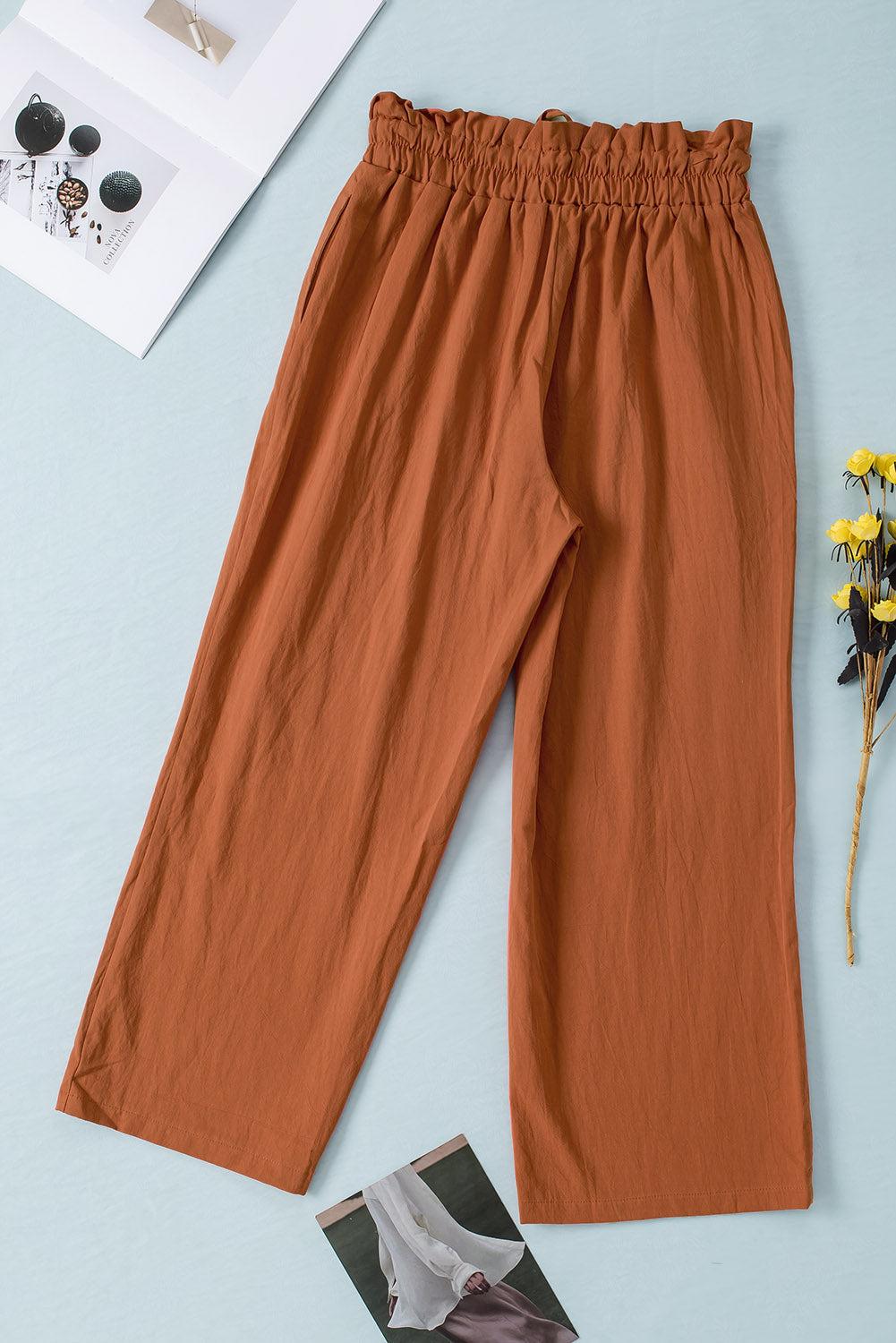Lizandra - drawstring waist wide-leg pants