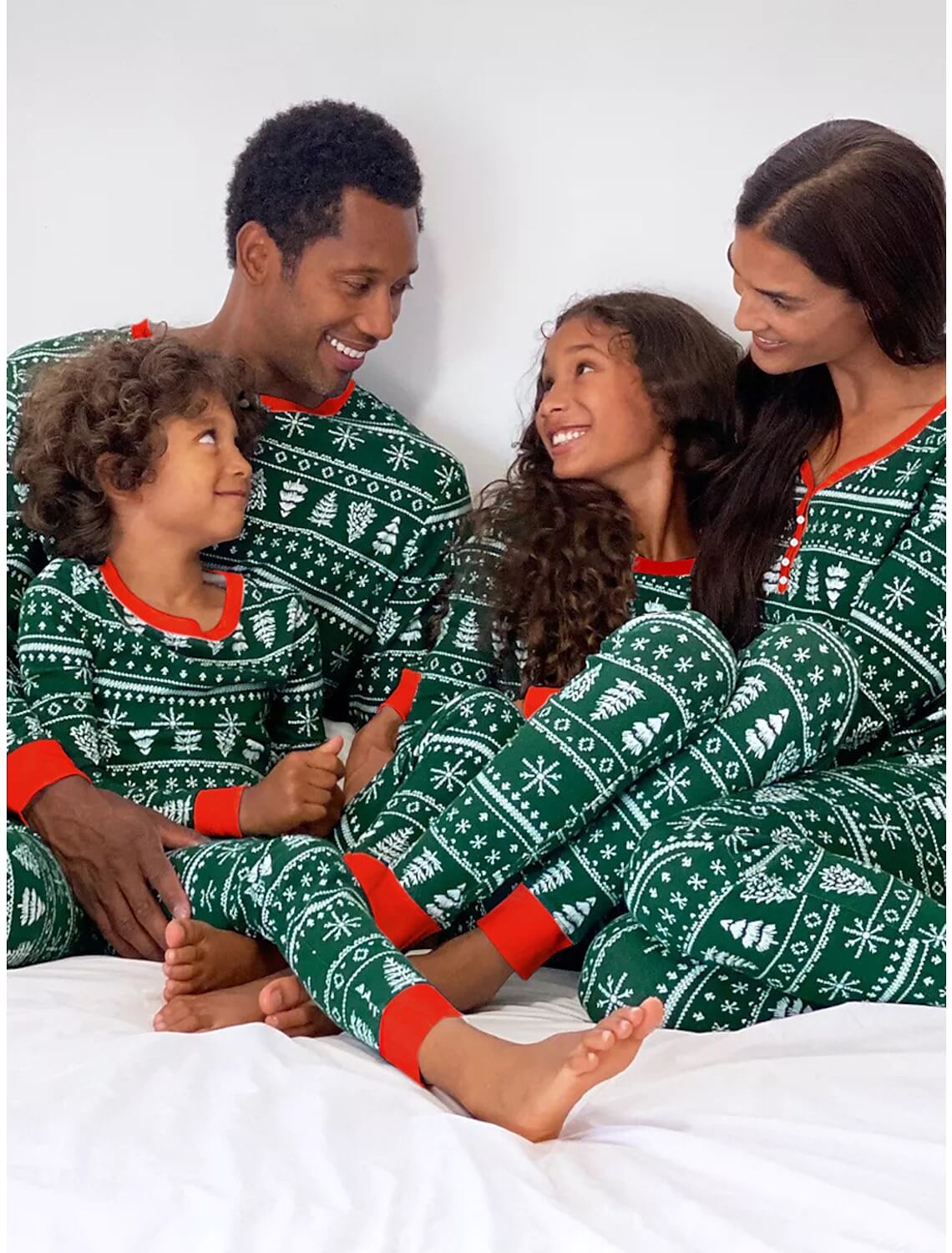 Family matching fair isle Christmas pajama set