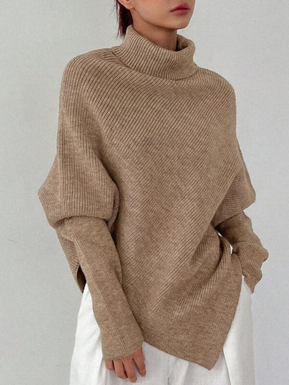 Women's apricot classic knitted sweater