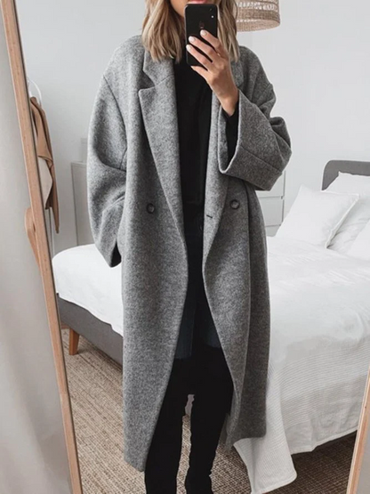 Warm long coat for women