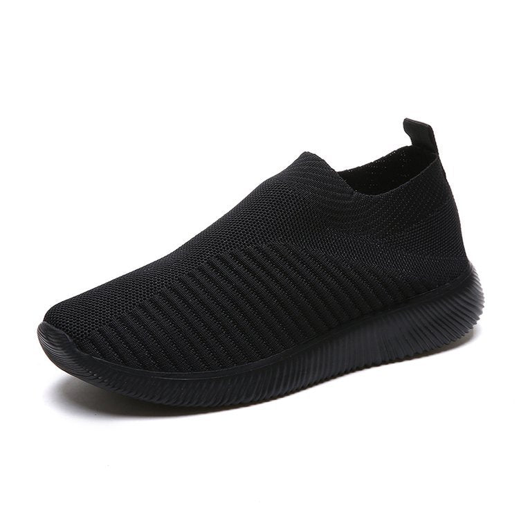 Breathable Knit Cushioned Slip-On Sneakers