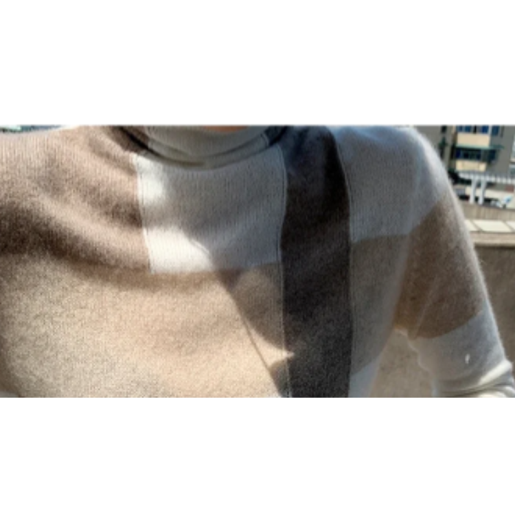 Women's loose collar cashmere sweater