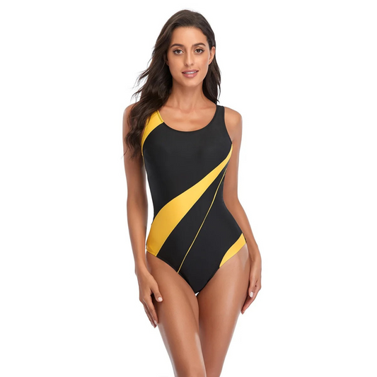 Athletic Stretch Fit One-Piece Swimsuit 