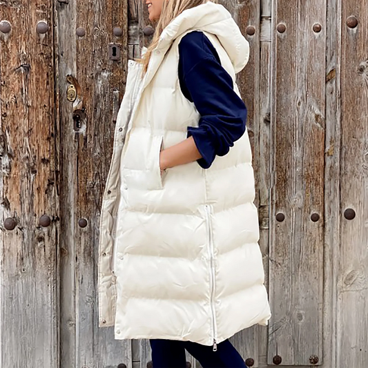 Padded Hooded Long Body Warmer