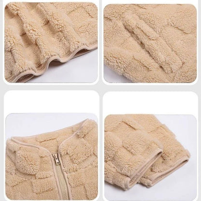 Women's super soft short fleece jacket