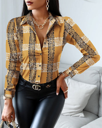 Women's Blouse - Luxe Finish - Tailored Fit - Asymmetric Button-Up Shirt