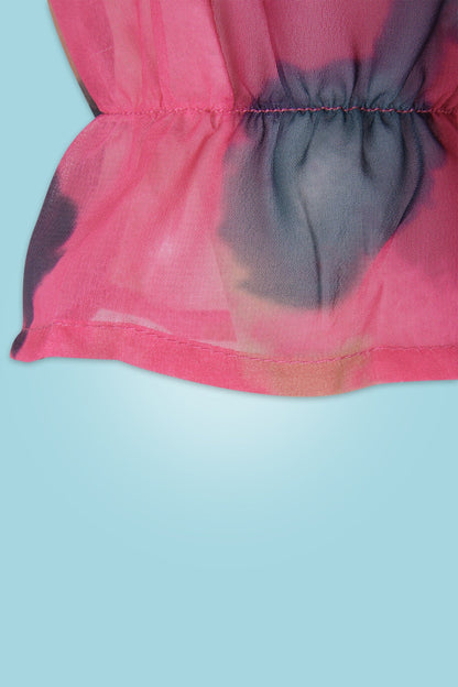 Elegant large swing dress with ruffle sleeves and fairy skirt for women