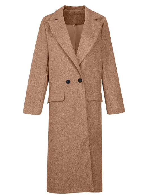 Marina - single-breasted  long trench coat