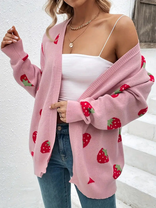 Soft Knit Oversized Fit Cardigan 
