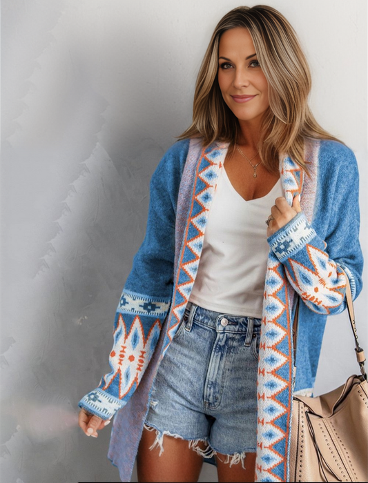 Printed Cardigan