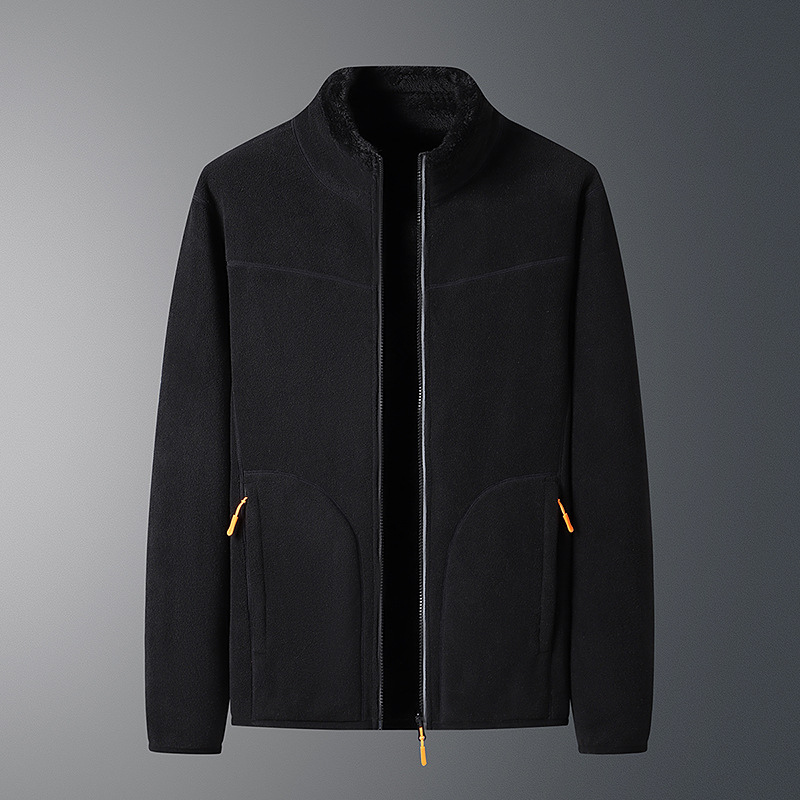 Double-Sided Fleece Velvet Cardigan Jacket