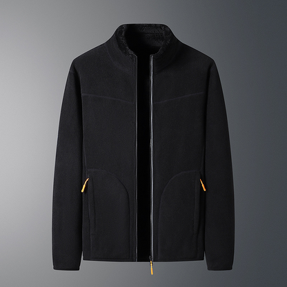 Velvet double-sided polar fleece cardigan jacket for women