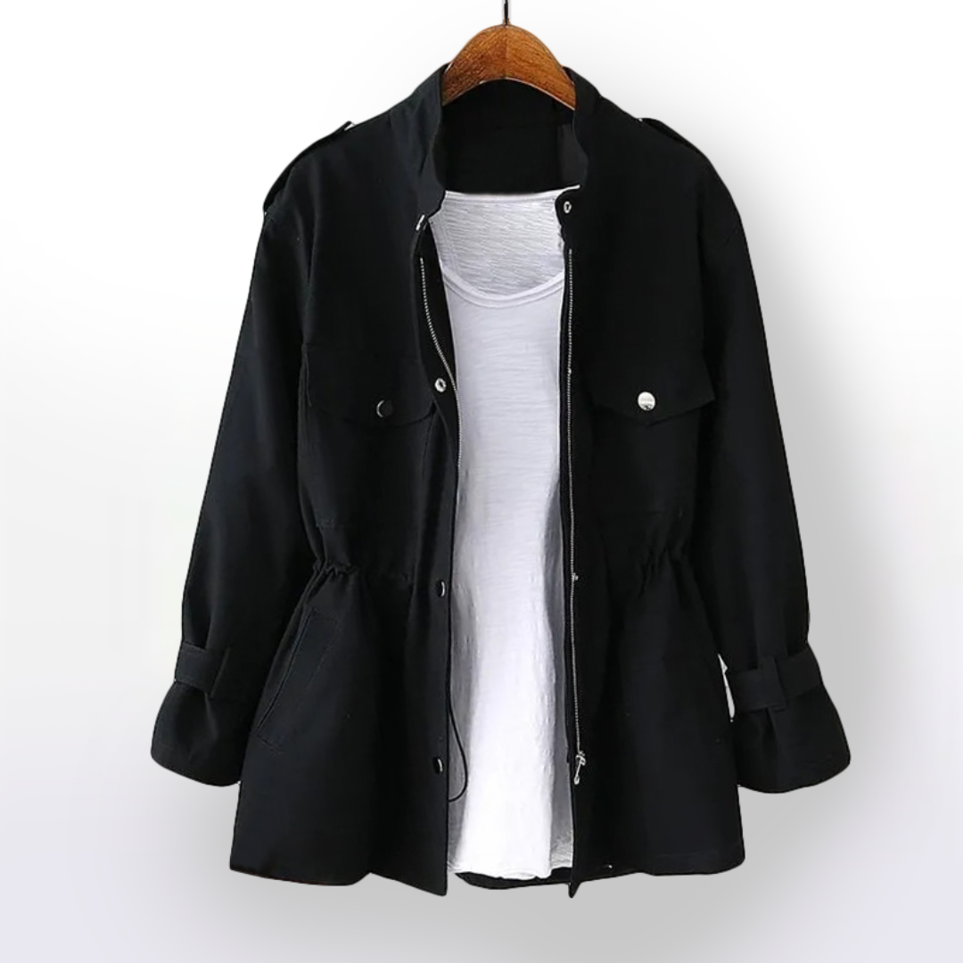 Womens waist slimming trench coat