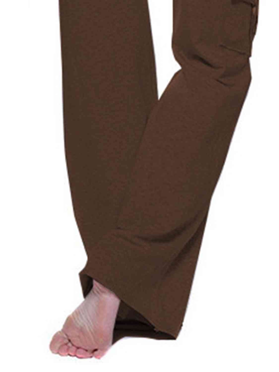 Women's mid rise cargo wide leg pants