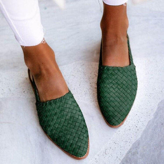 Flexible Pointed Toe Slip-On Flats
