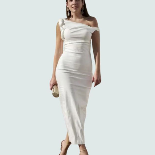 Asymmetric One-Shoulder Dress