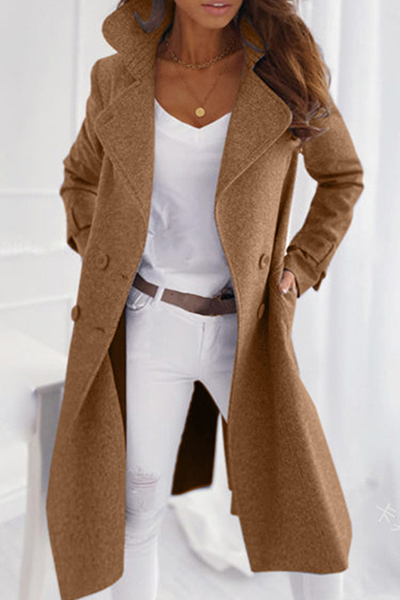 Gizela -  lapel button closure trench coat