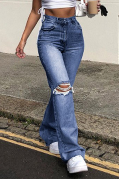 Thea - high waist wide leg bottoms with solid tassel detail