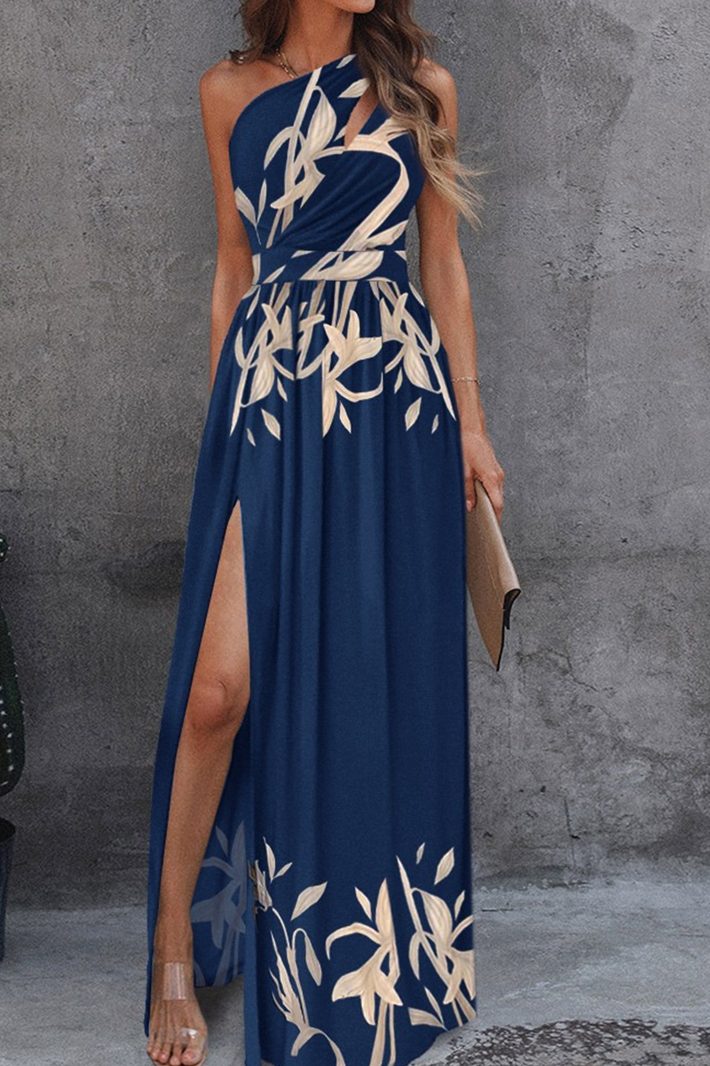 Nalani - elegant one shoulder irregular dress