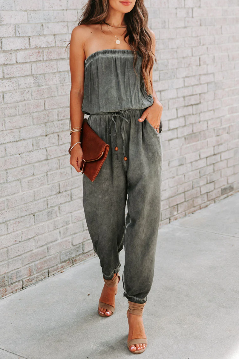 Mona - one-shoulder harlan jumpsuit