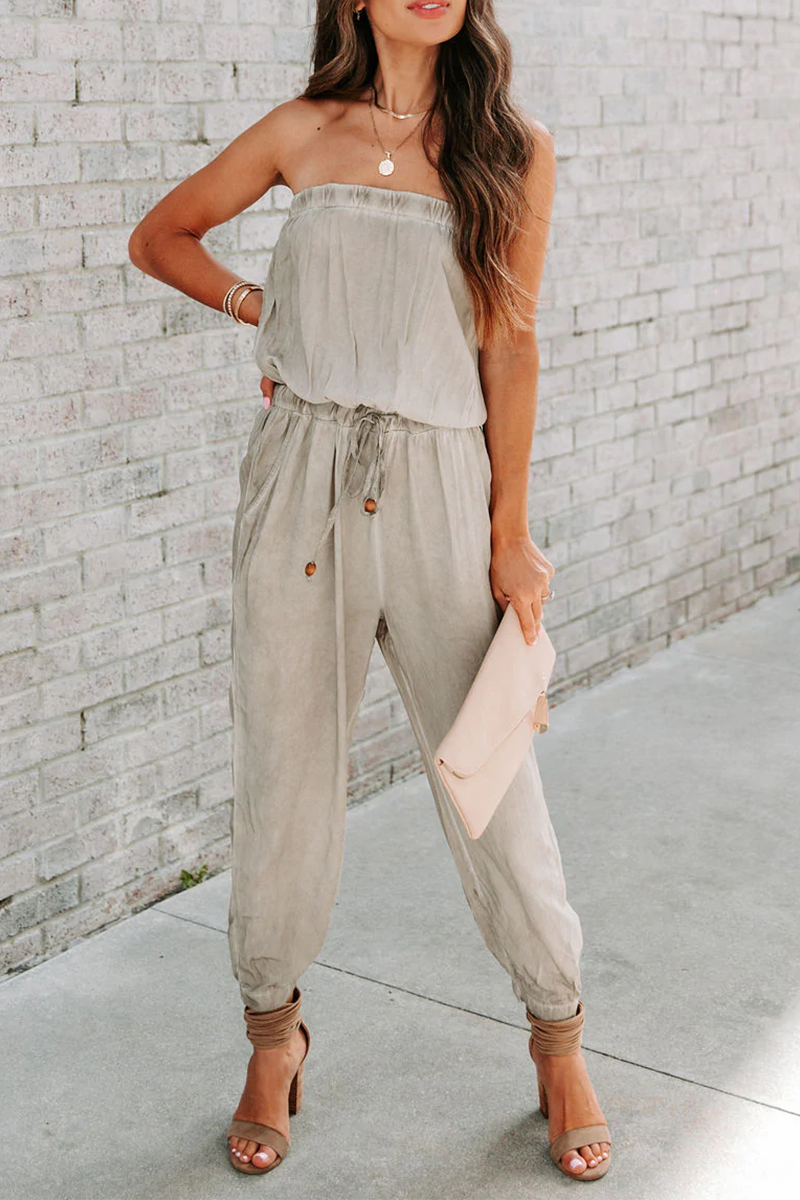 Mona - one-shoulder harlan jumpsuit